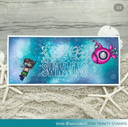 Just Keep Swimming Greeting Card